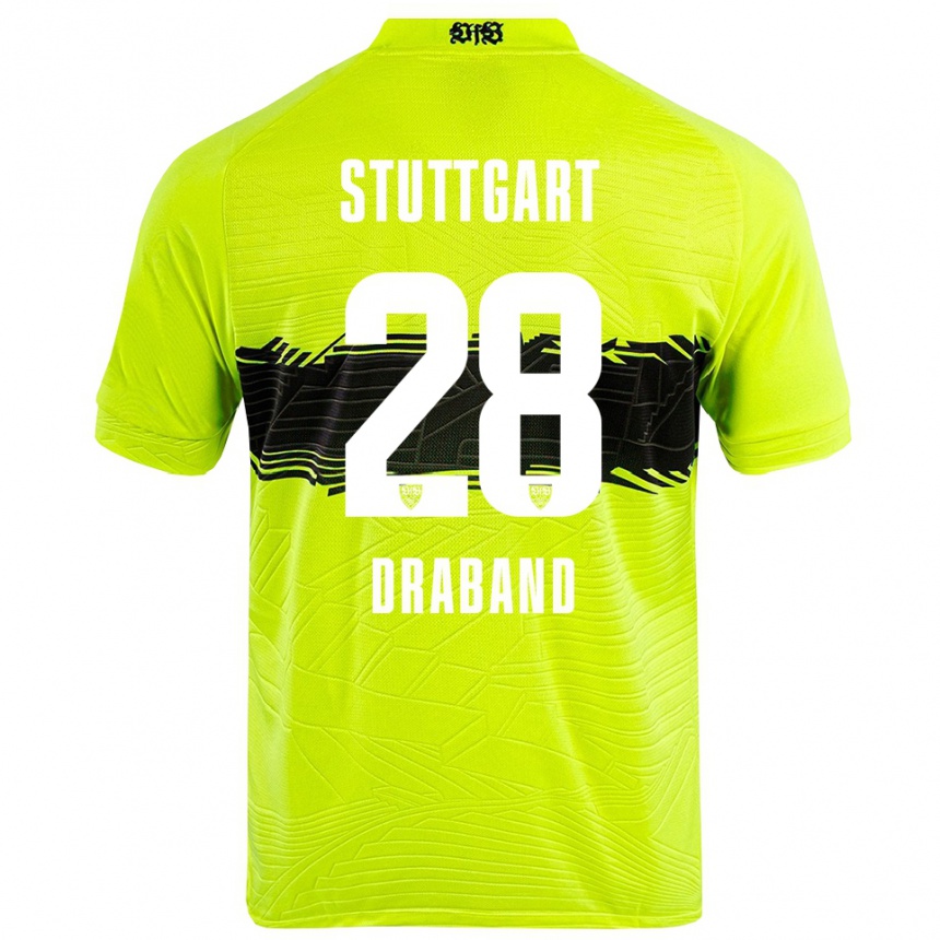 נשים כדורגל דומיניק דראבנד #28 צהוב ירוק שחור חולצת שוער 2025/26