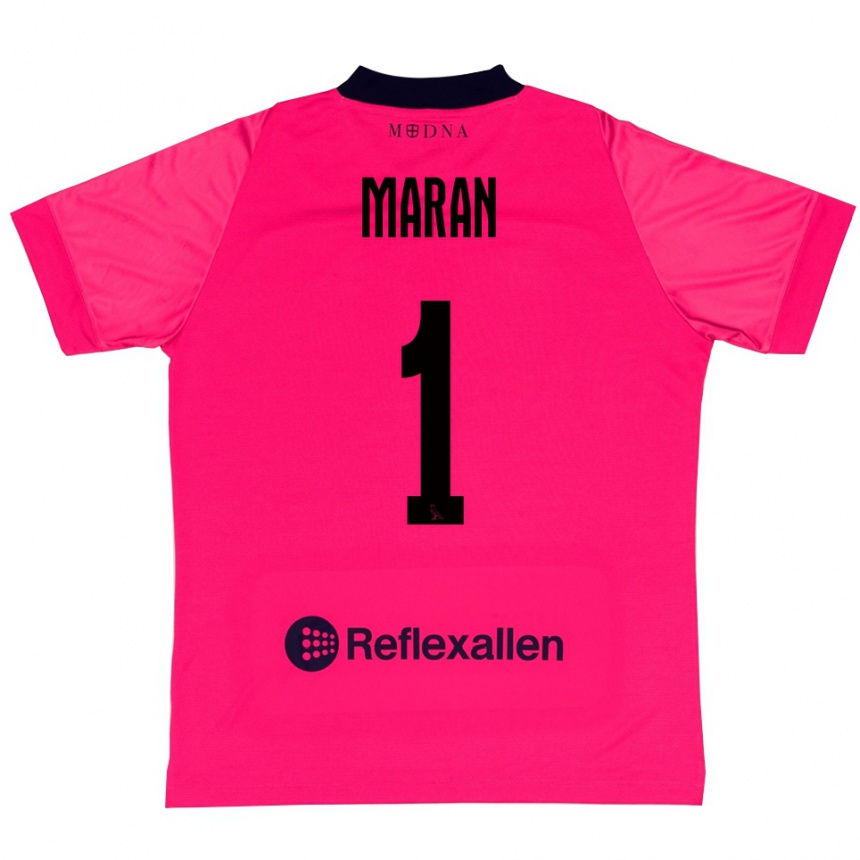 נשים כדורגל Andrea Maran #1 ורוד עמוק שחור חולצת שוער 2025/26