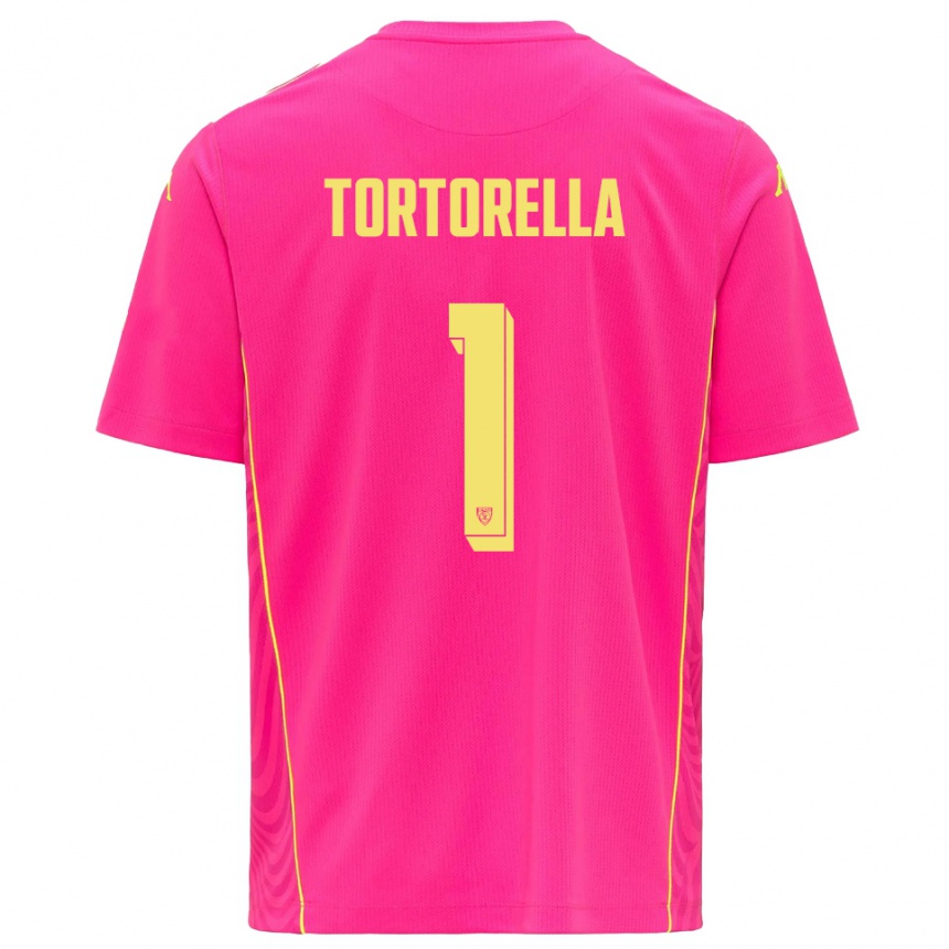 נשים כדורגל דייגו תורטורלה #1 צהוב ורוד עמוק חולצת שוער 2025/26