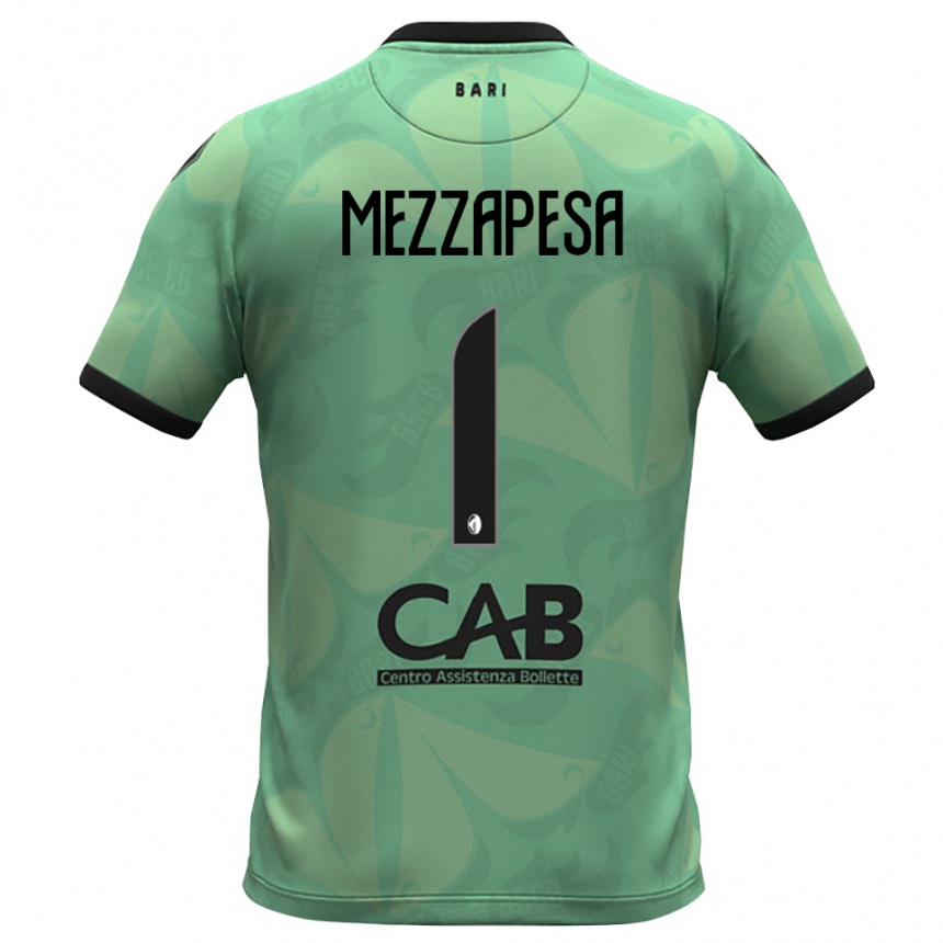 נשים כדורגל Alessandro Mezzapesa #1 ירוק ים כהה חולצת שוער 2025/26