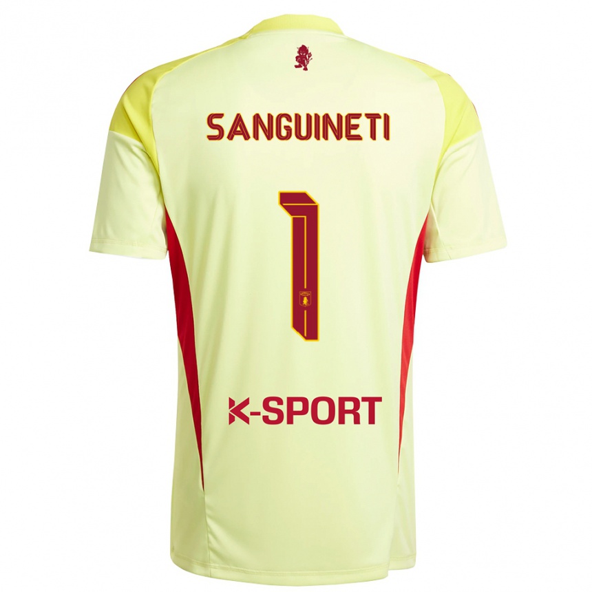 נשים כדורגל מיקלה סנגינטי #1 אדום צהוב בהיר חולצת שוער 2025/26