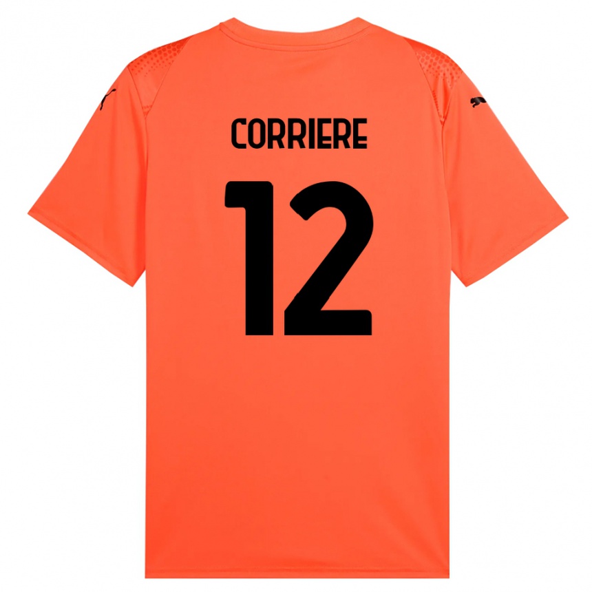 נשים כדורגל פרנצ׳סקו קורייר #12 שחור כתום חולצת שוער 2025/26