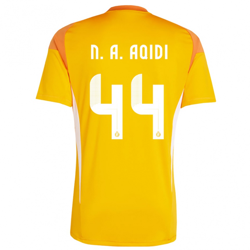 נשים כדורגל נוואף אלעקידי #44 לבן צהוב כתום חולצת שוער 2025/26