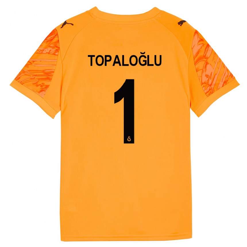 נשים כדורגל Eren Topaloğlu #1 שחור כתום כהה חולצת שוער 2025/26