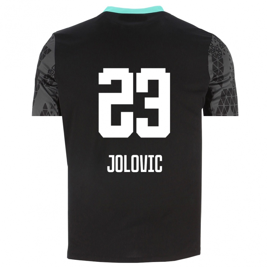 נשים כדורגל Bogdan Jolovic #23 שחור ירוק צהוב חולצת שוער 2025/26