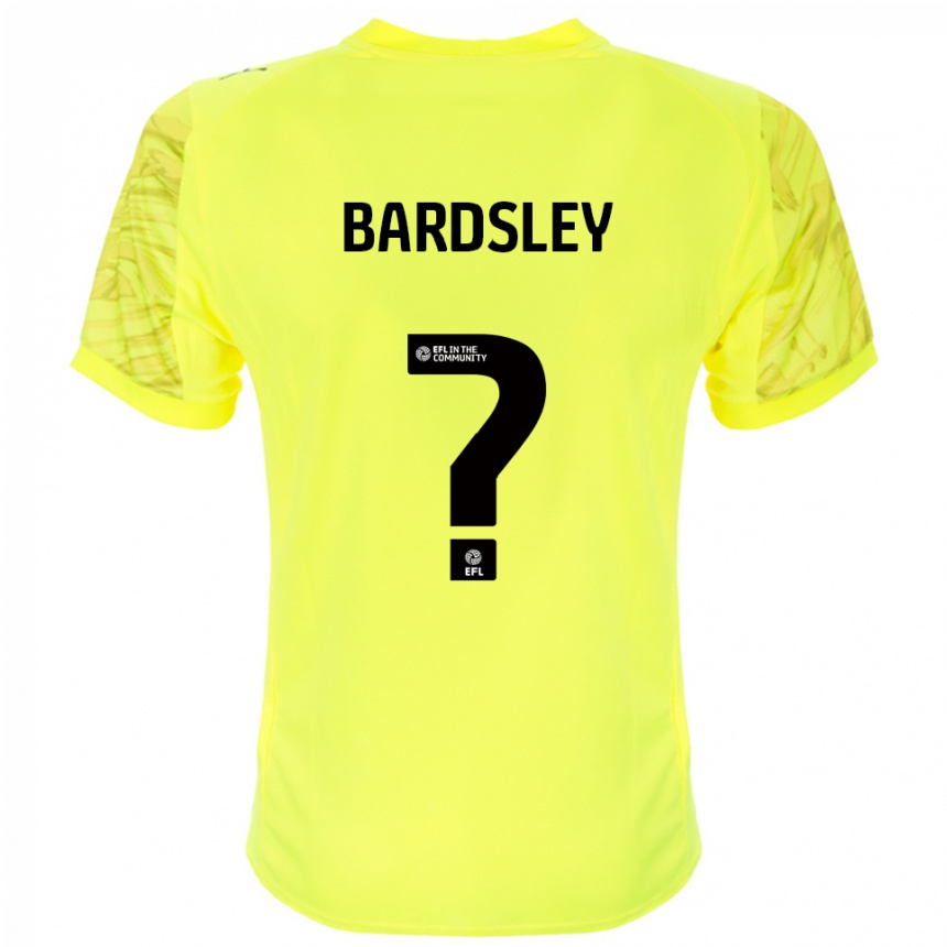 נשים כדורגל Harvey Bardsley #0 שחור צהוב חולצת שוער 2025/26