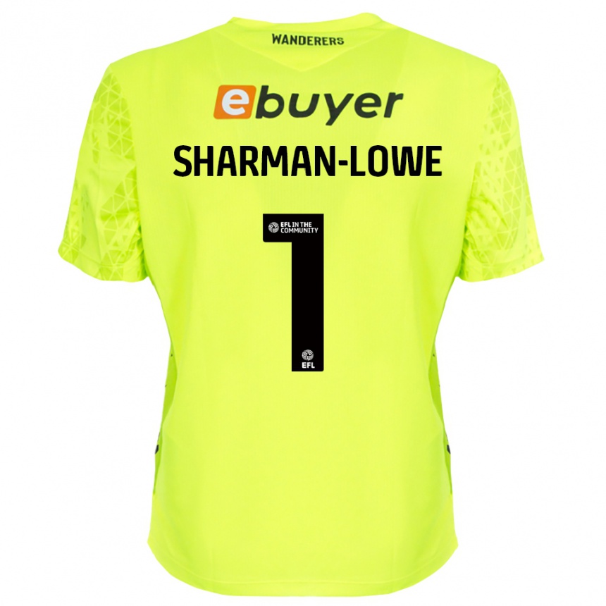 נשים כדורגל טדי שרמן-לאו #1 ירוק פלורסנט חולצת שוער 2025/26