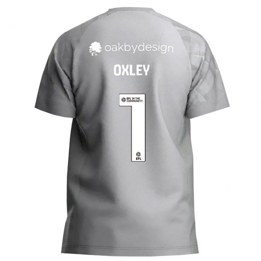 נשים כדורגל מארק אוקסלי #1 אפור כהה חולצת שוער 2025/26