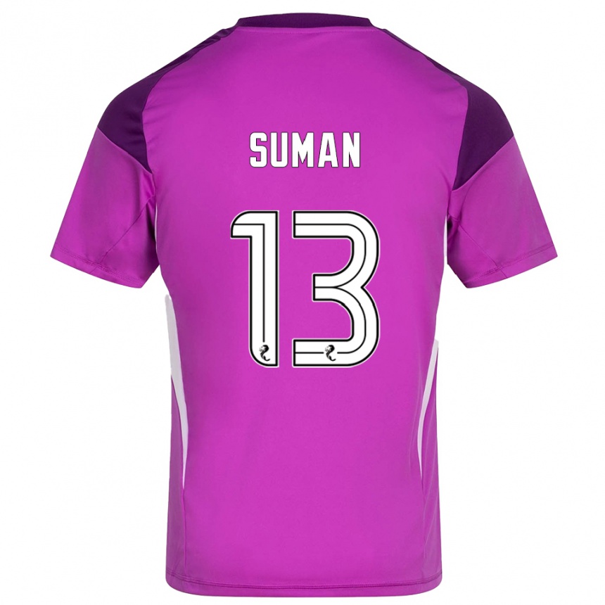 נשים כדורגל ניקולס סומאן #13 מג'נטה סגול חולצת שוער 2025/26