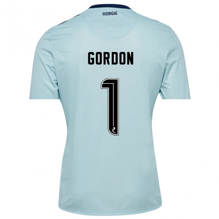 נשים כדורגל קרייג גורדון #1 שחור כחול בהיר חולצת שוער 2025/26