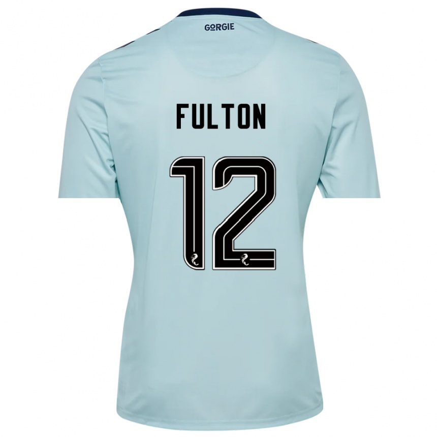 נשים כדורגל ראיין פולטון #12 שחור כחול בהיר חולצת שוער 2025/26