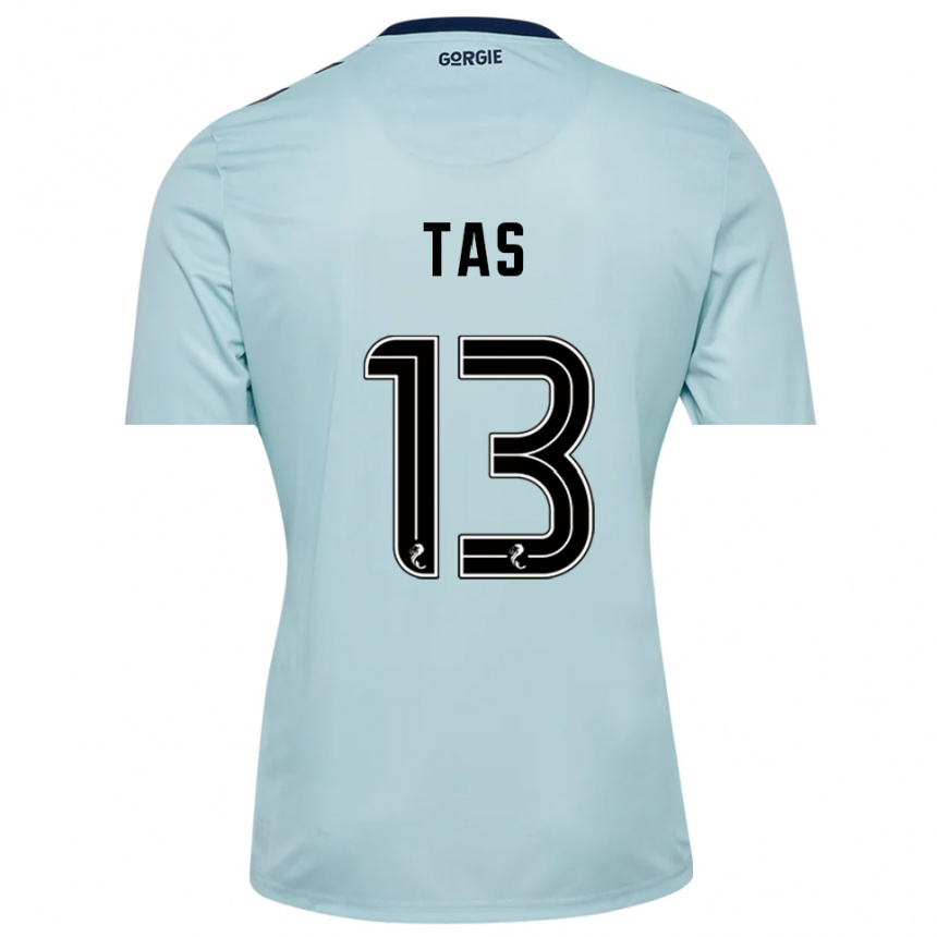 נשים כדורגל Lyndon Tas #13 שחור כחול בהיר חולצת שוער 2025/26