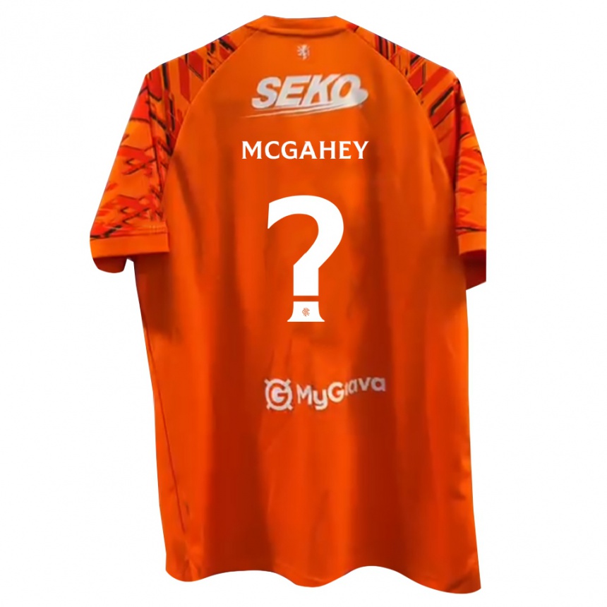 נשים כדורגל Lewis McGahey #0 לבן כתום חולצת שוער 2025/26