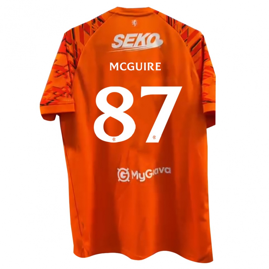 נשים כדורגל Rydnn McGuire #87 לבן כתום חולצת שוער 2025/26