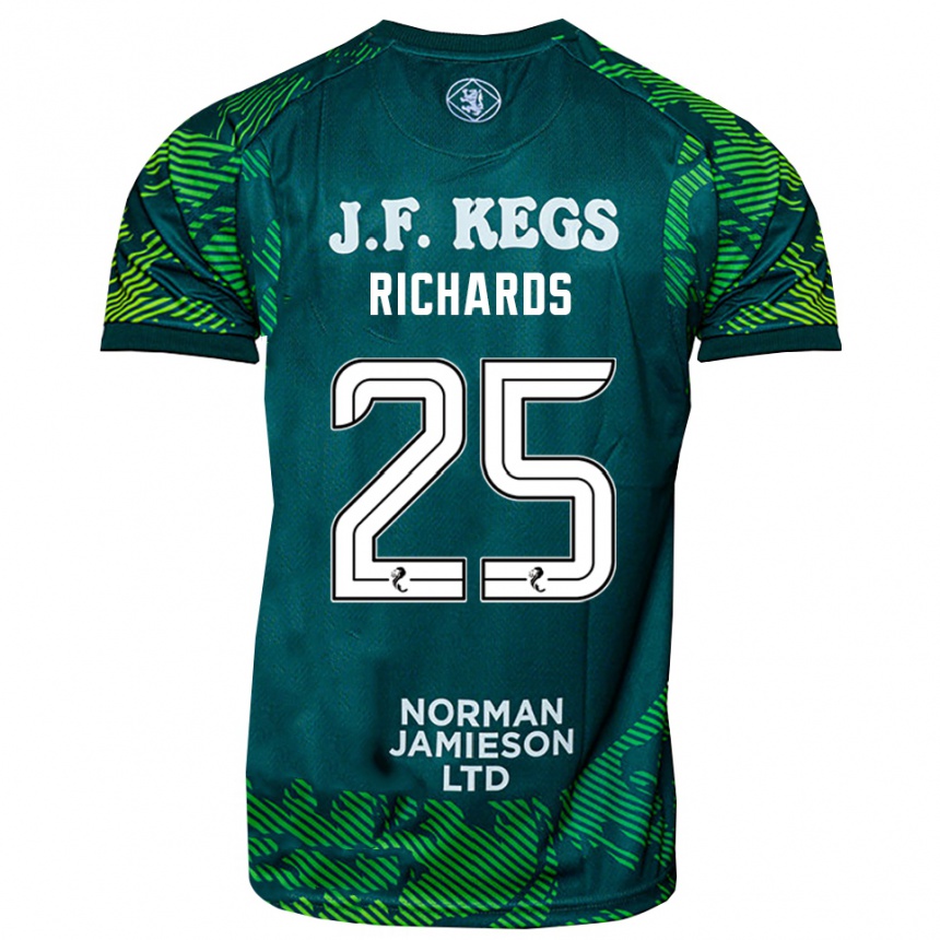 נשים כדורגל Dave Richards #25 ירוק לבן חולצת שוער 2025/26