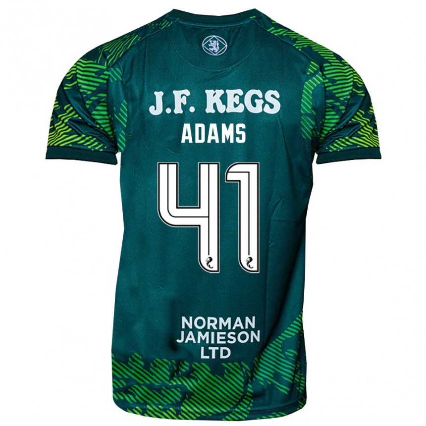 נשים כדורגל רואיירי אדמס #41 ירוק לבן חולצת שוער 2025/26