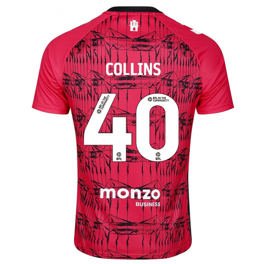 נשים כדורגל ברדלי קולינס #40 לבן אדום חולצת שוער 2025/26