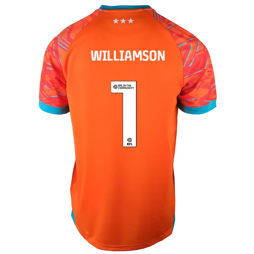 נשים כדורגל וודי וויליאמסון #1 לבן כתום חולצת שוער 2025/26