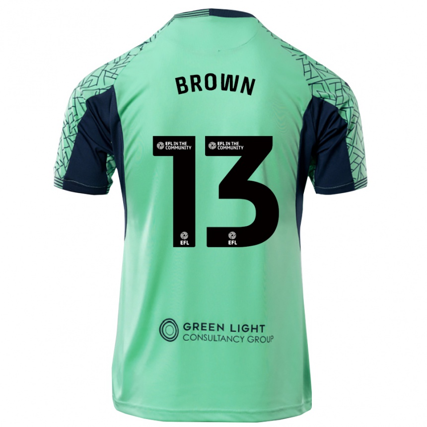 נשים כדורגל Mason Brown #13 שחור אקווה חולצת שוער 2025/26