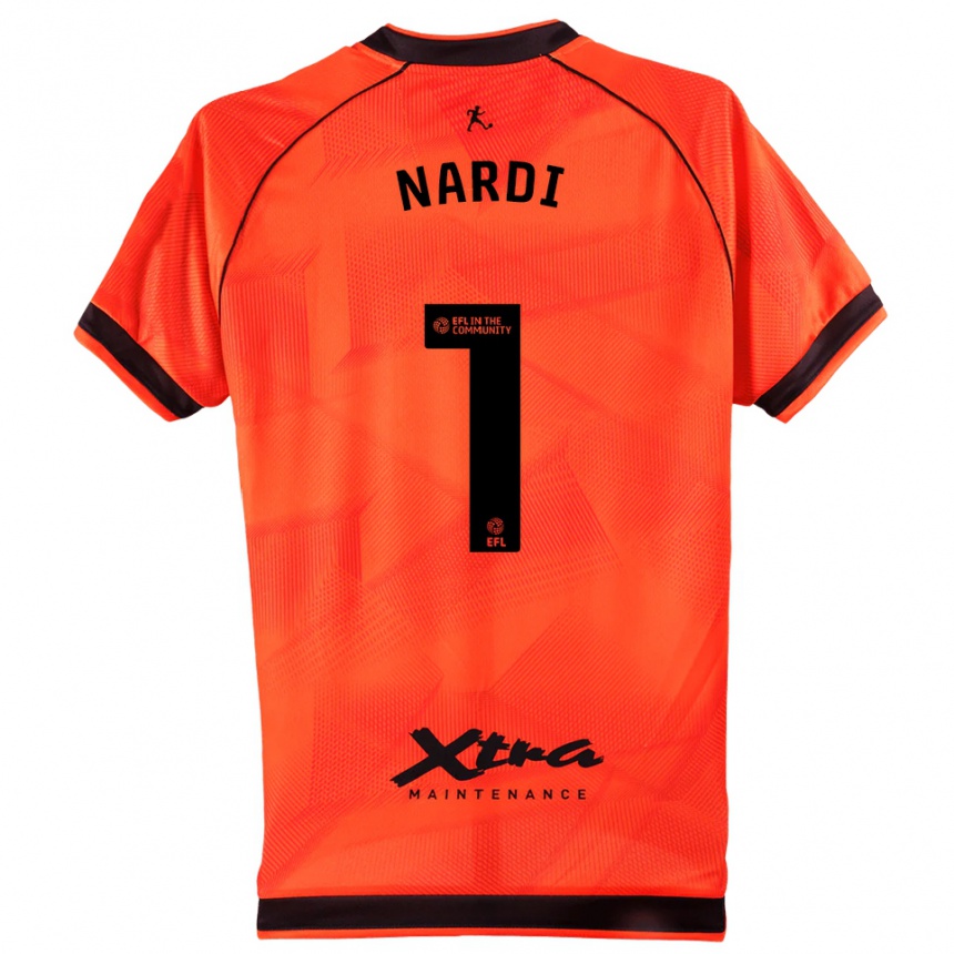 נשים כדורגל פול נארדי #1 שחור כתום חולצת שוער 2025/26