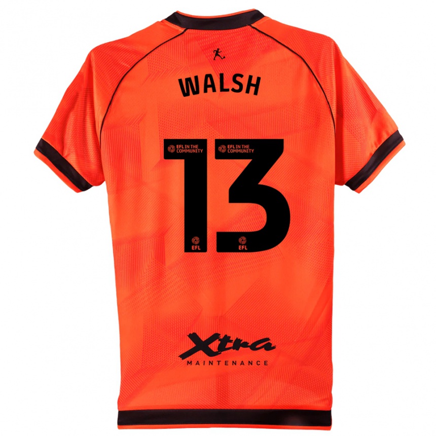 נשים כדורגל ג'ו וולש #13 שחור כתום חולצת שוער 2025/26