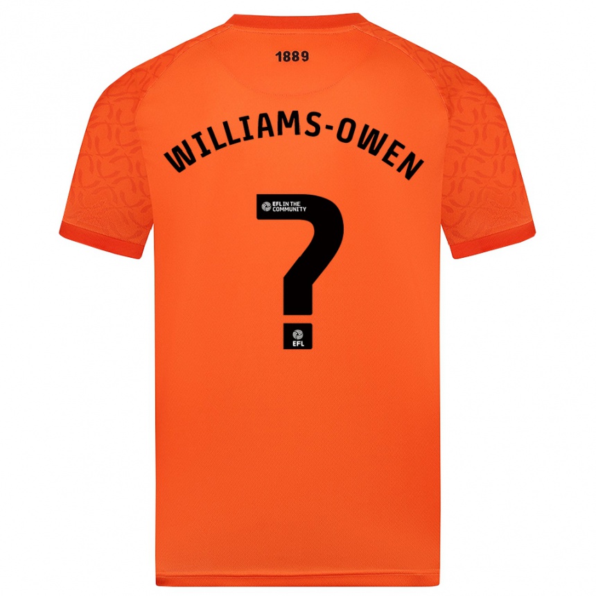 נשים כדורגל ברוק וויליאמס-אוון #0 שחור כתום חולצת שוער 2025/26