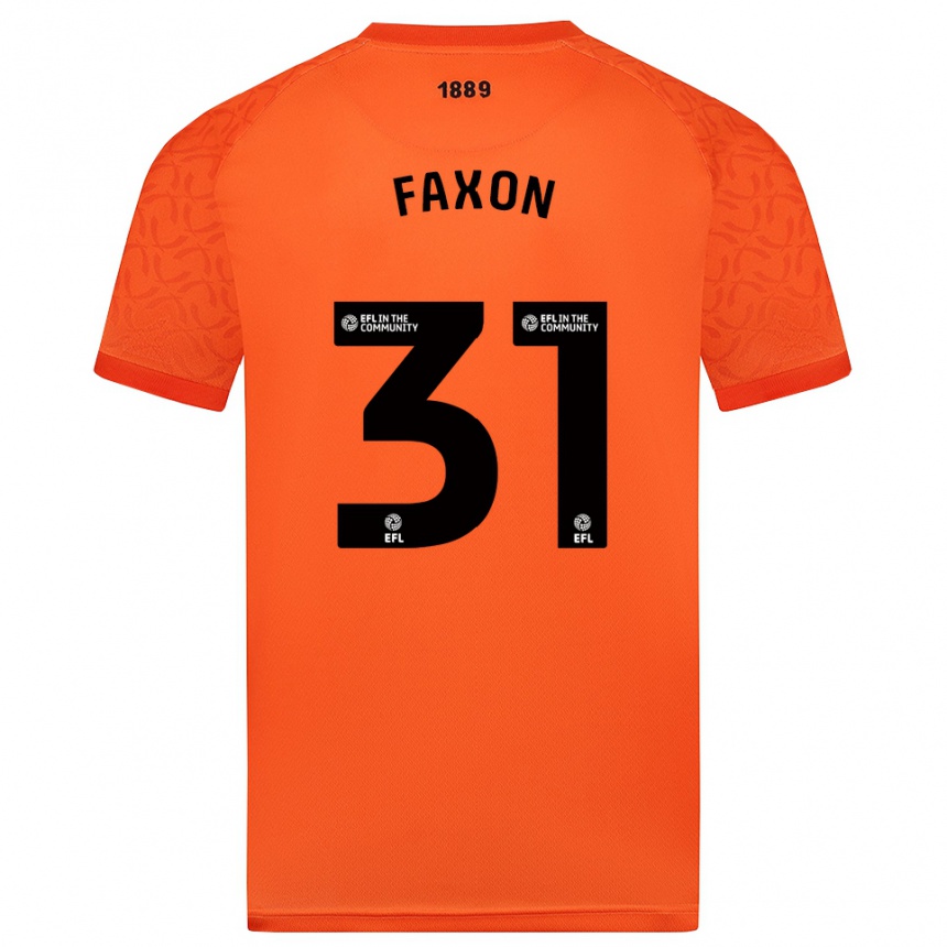 נשים כדורגל לוק פקסון #31 שחור כתום חולצת שוער 2025/26