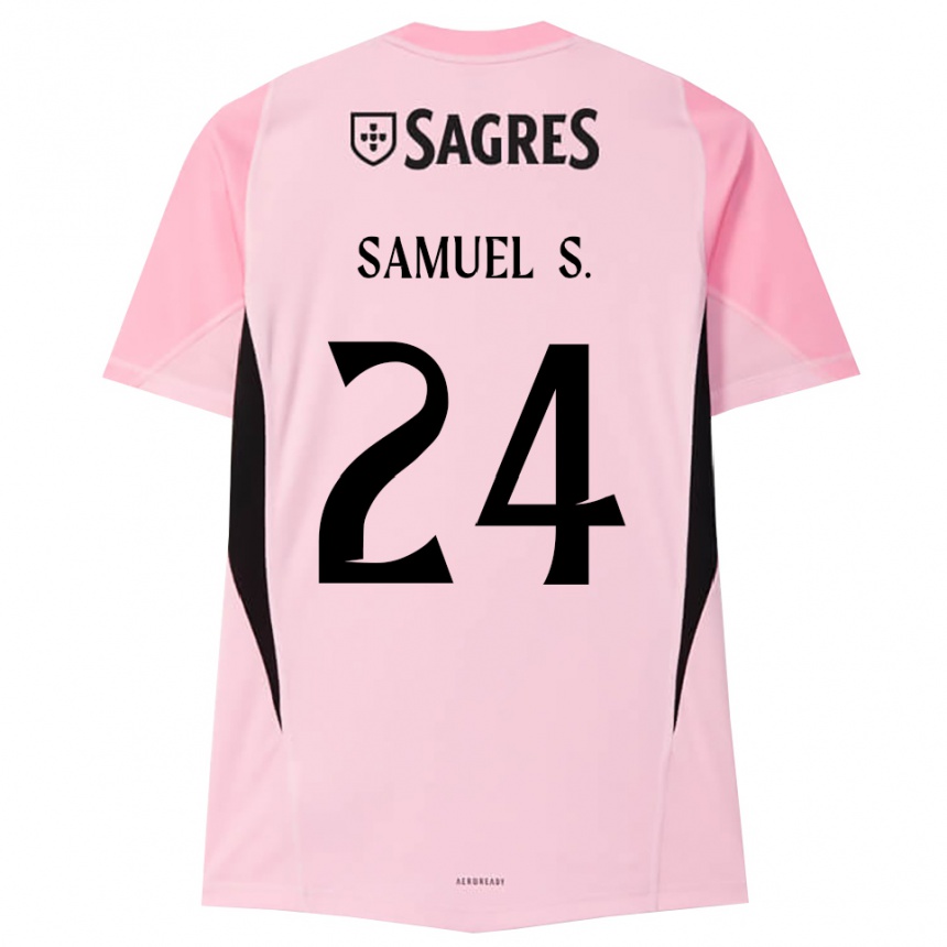 נשים כדורגל סמואל סוארס #24 ורוד שחור חולצת שוער 2025/26