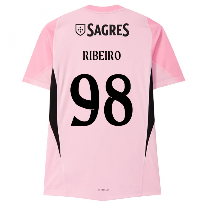 נשים כדורגל ריקרדו ריביירו #98 ורוד שחור חולצת שוער 2025/26