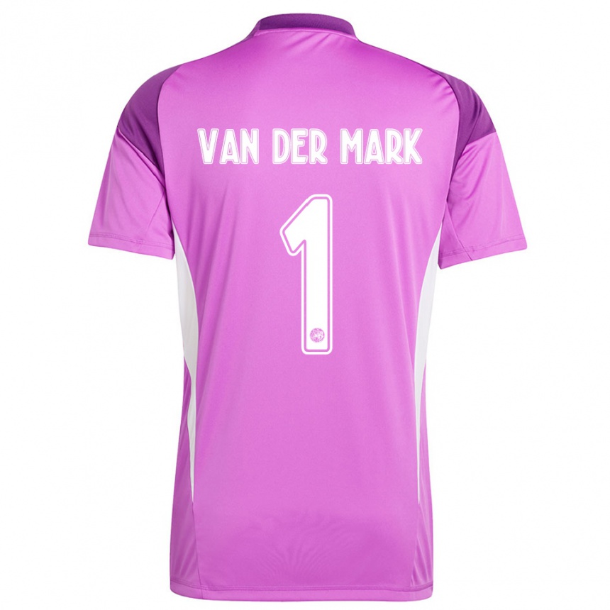 נשים כדורגל ג׳ספר ואן דר מארק #1 סגול בהיר לבן חולצת שוער 2025/26