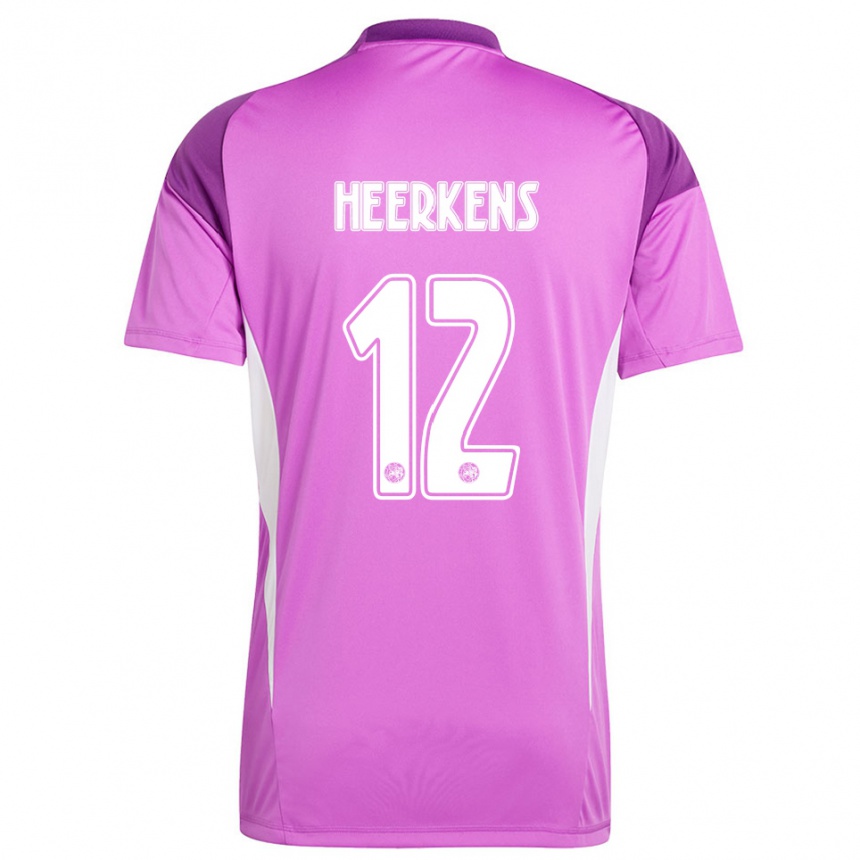 נשים כדורגל יורי הירקנס #12 סגול בהיר לבן חולצת שוער 2025/26