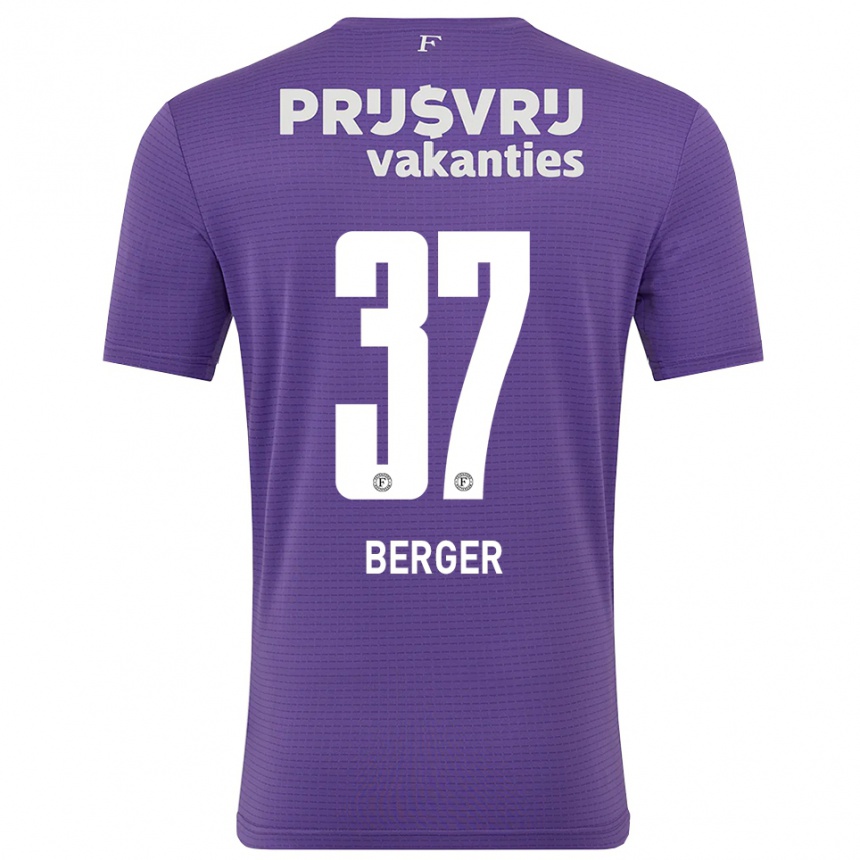 נשים כדורגל Mannou Berger #37 סגול לבן חולצת שוער 2025/26