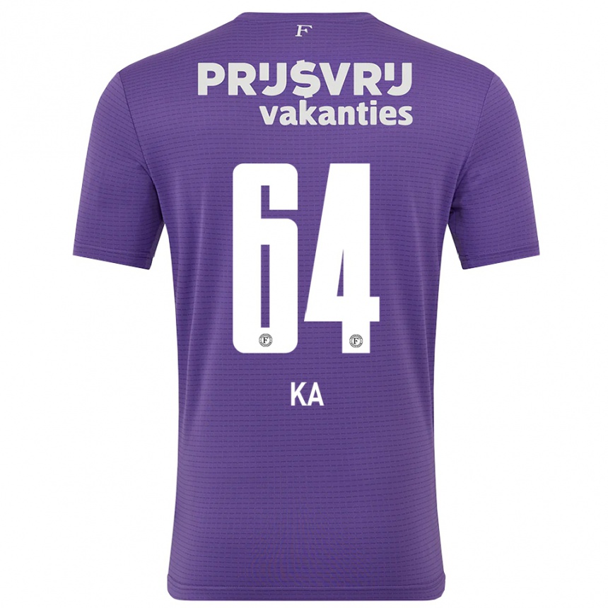 נשים כדורגל איסמעיל קה #64 סגול לבן חולצת שוער 2025/26