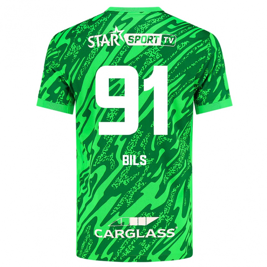 נשים כדורגל אליז בילס #91 ירוק כהה לבן חולצת שוער 2025/26
