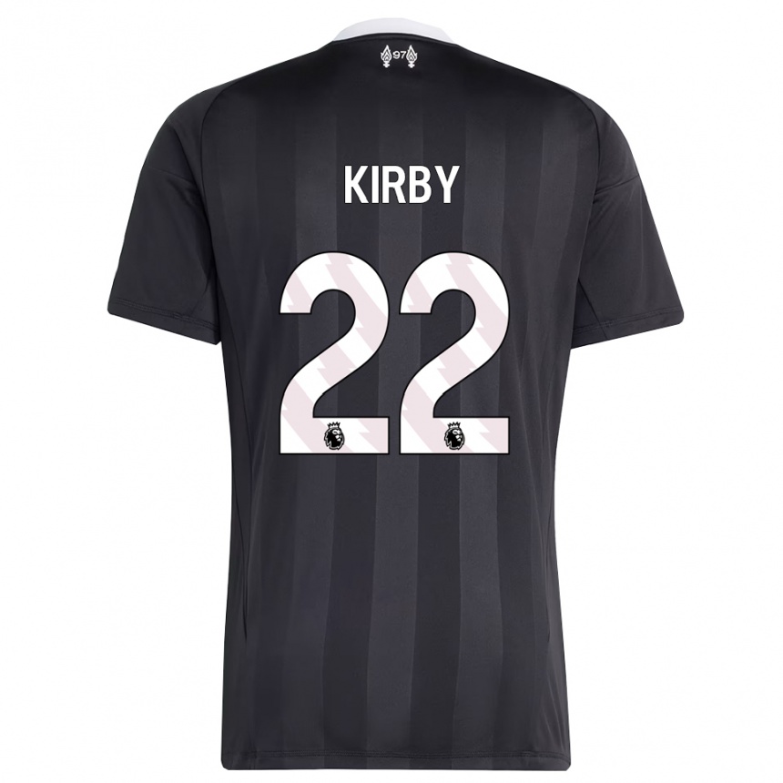 נשים כדורגל פיי קירבי #22 שחור לבן חולצת שוער 2025/26