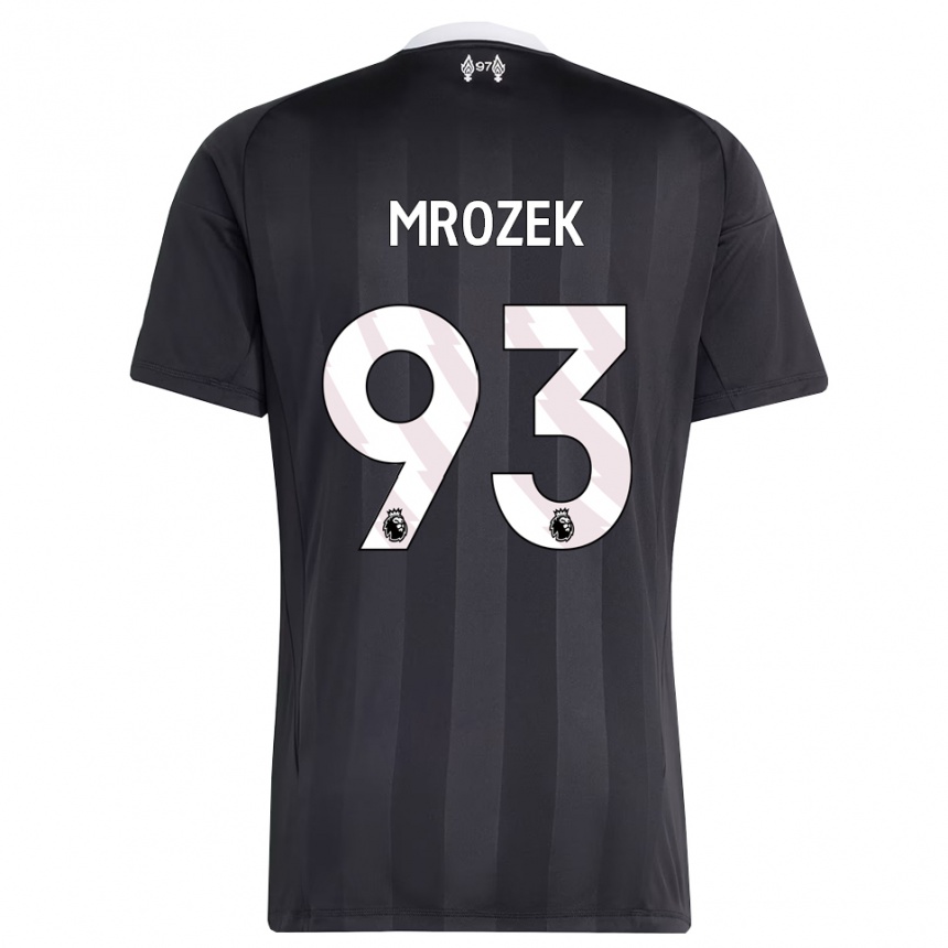 נשים כדורגל פביאן מרוזק #93 שחור לבן חולצת שוער 2025/26