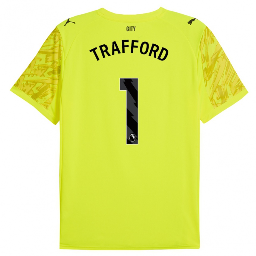 נשים כדורגל ג'יימס טרפורד #1 צהוב כתום שחור חולצת שוער 2025/26