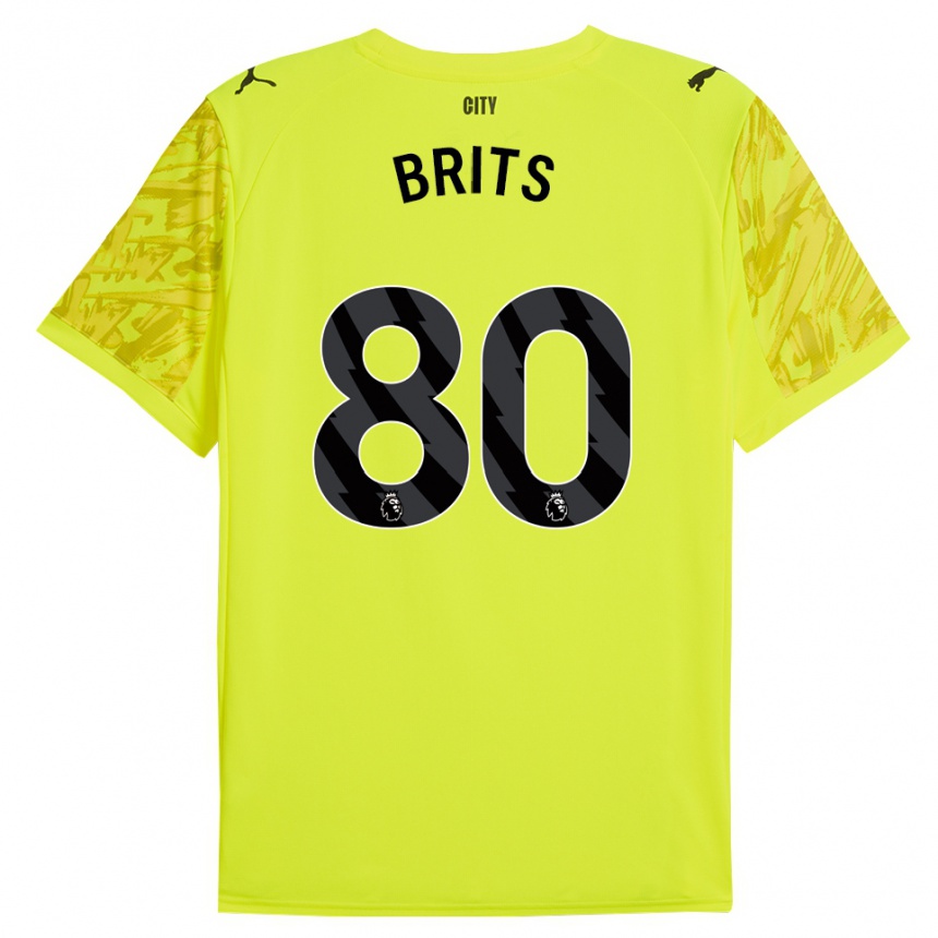 נשים כדורגל ספייק בריטס #80 צהוב כתום שחור חולצת שוער 2025/26