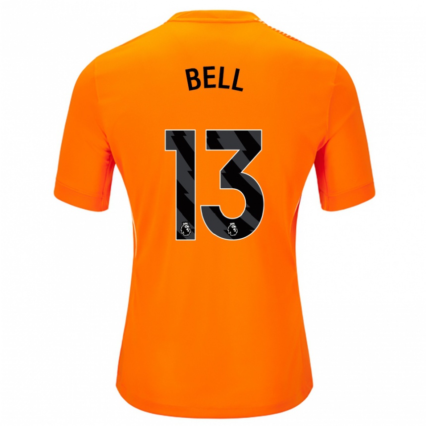 נשים כדורגל Toby Bell #13 כתום שחור חולצת שוער 2025/26