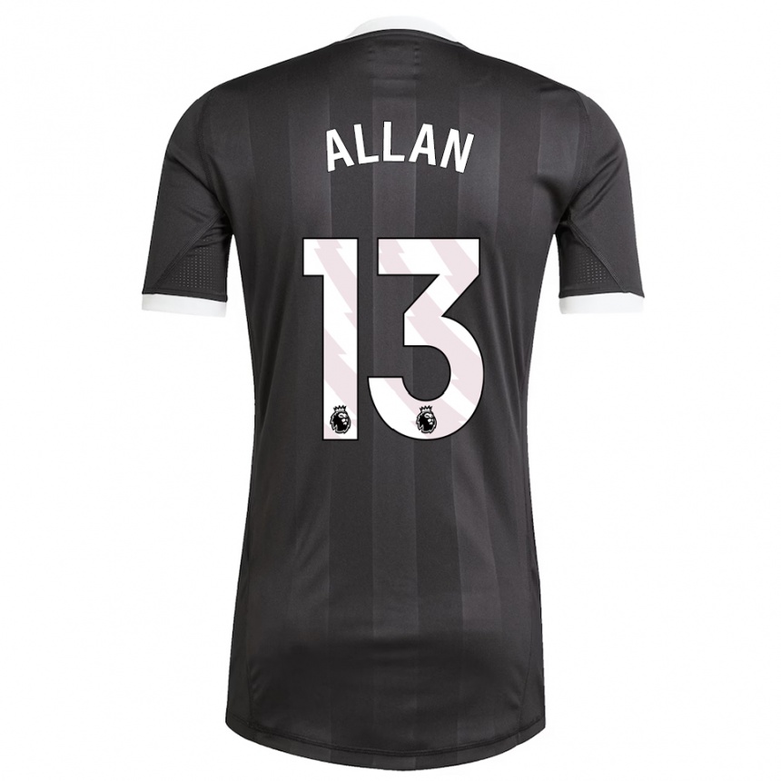 נשים כדורגל Jack Allan #13 שחור לבן חולצת שוער 2025/26