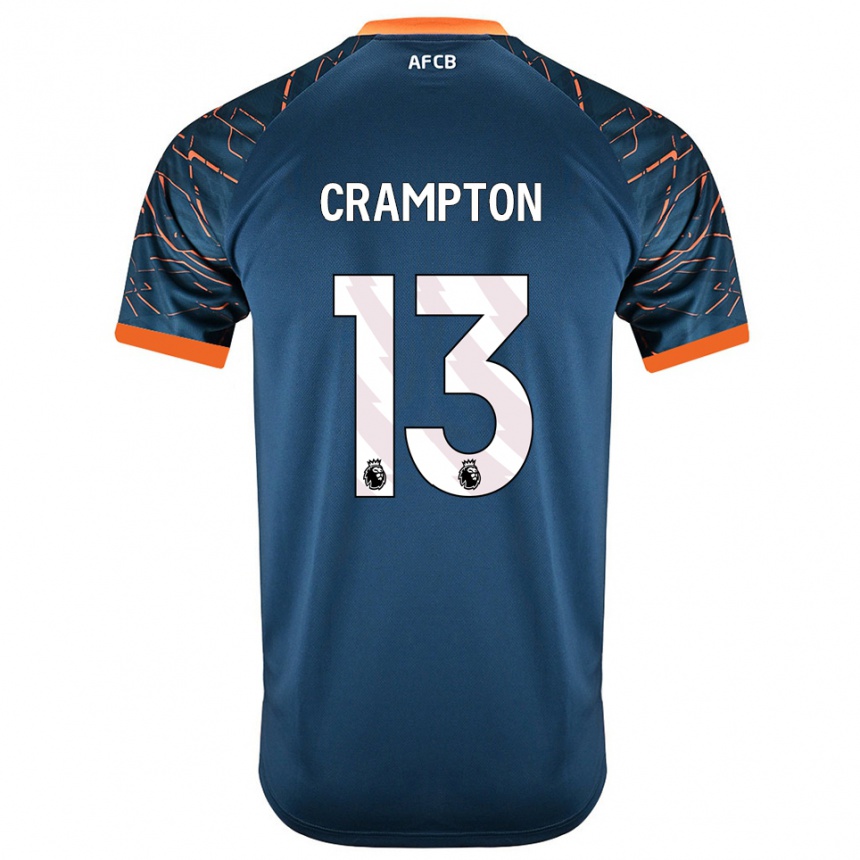 נשים כדורגל קאי קראמפטון #13 כחול צפחה כהה חולצת שוער 2025/26