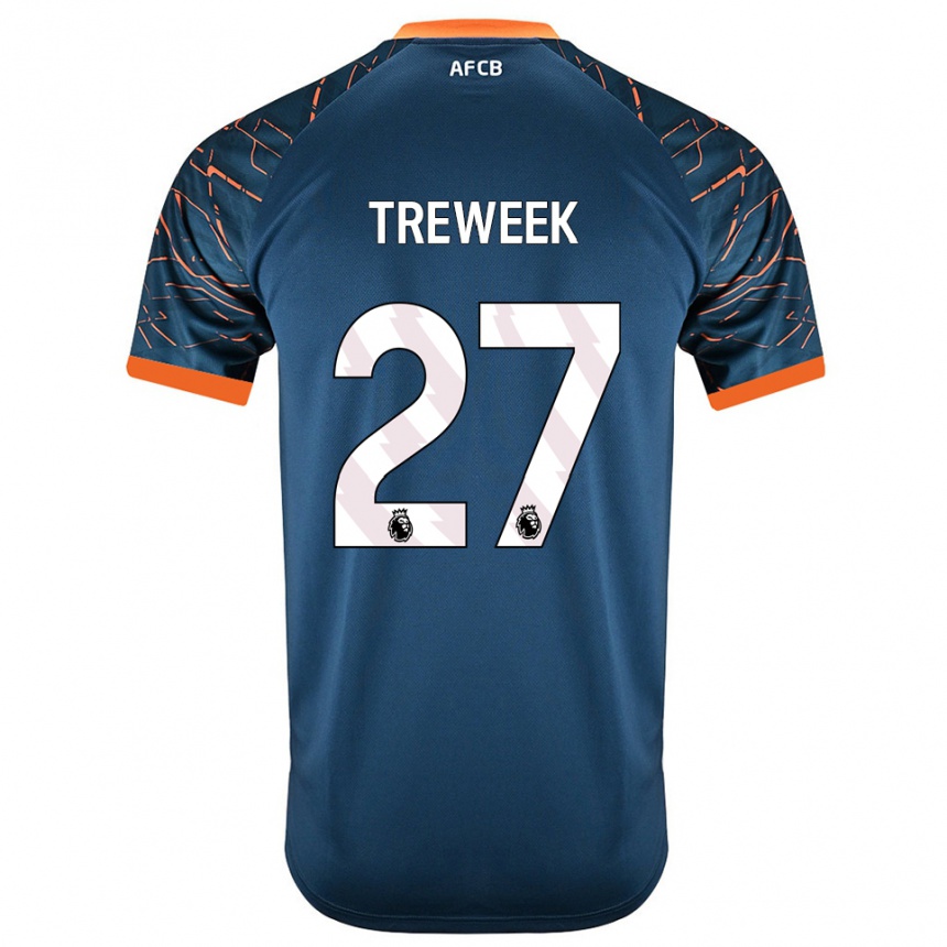 נשים כדורגל Amber Treweek #27 כחול צפחה כהה חולצת שוער 2025/26