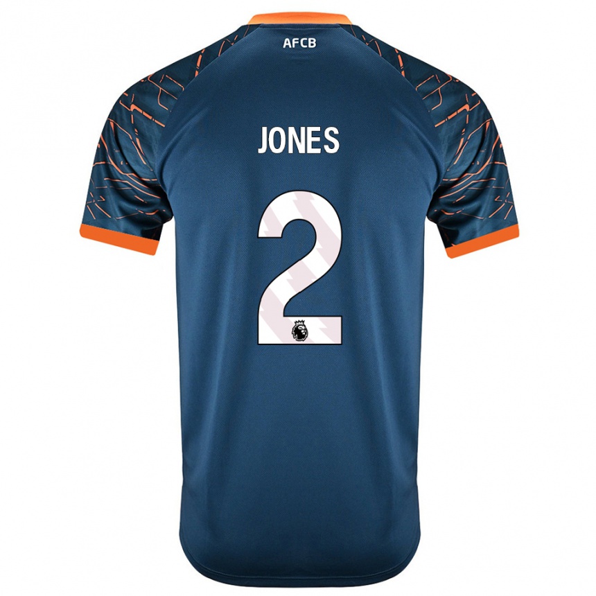 נשים כדורגל Abby Jones #2 כחול צפחה כהה חולצת שוער 2025/26