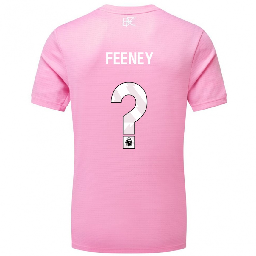 נשים כדורגל Callum Feeney #0 ורוד לבן חולצת שוער 2025/26