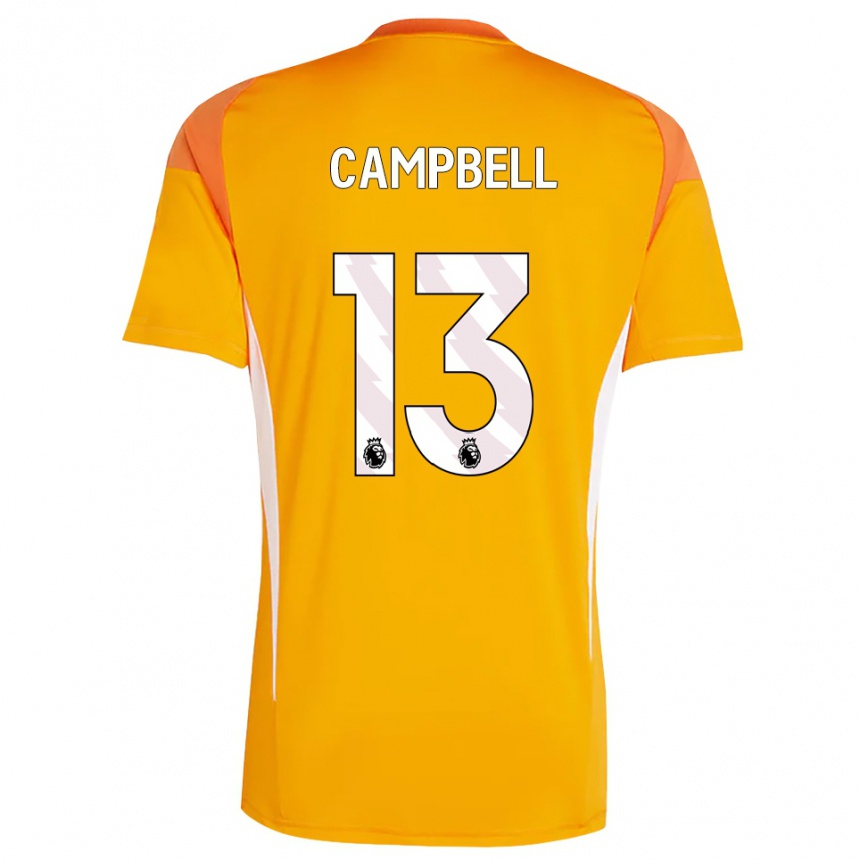 נשים כדורגל לוק קמפבל #13 כתום לבן חולצת שוער 2025/26