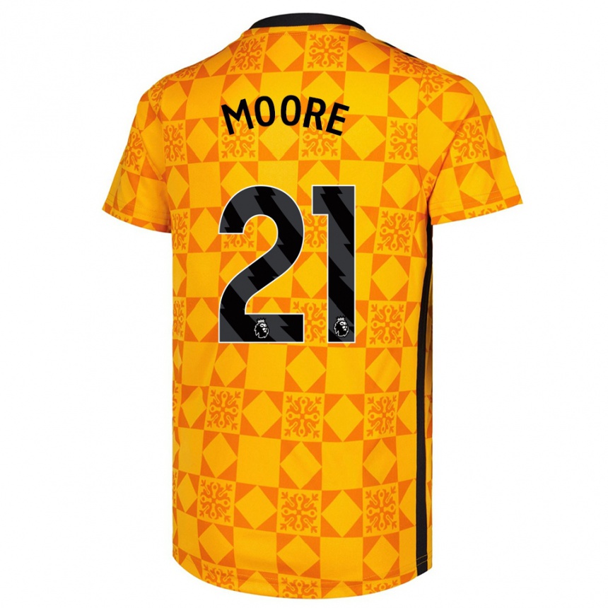 נשים כדורגל סיימון מור #21 צהוב שחור חולצת שוער 2025/26