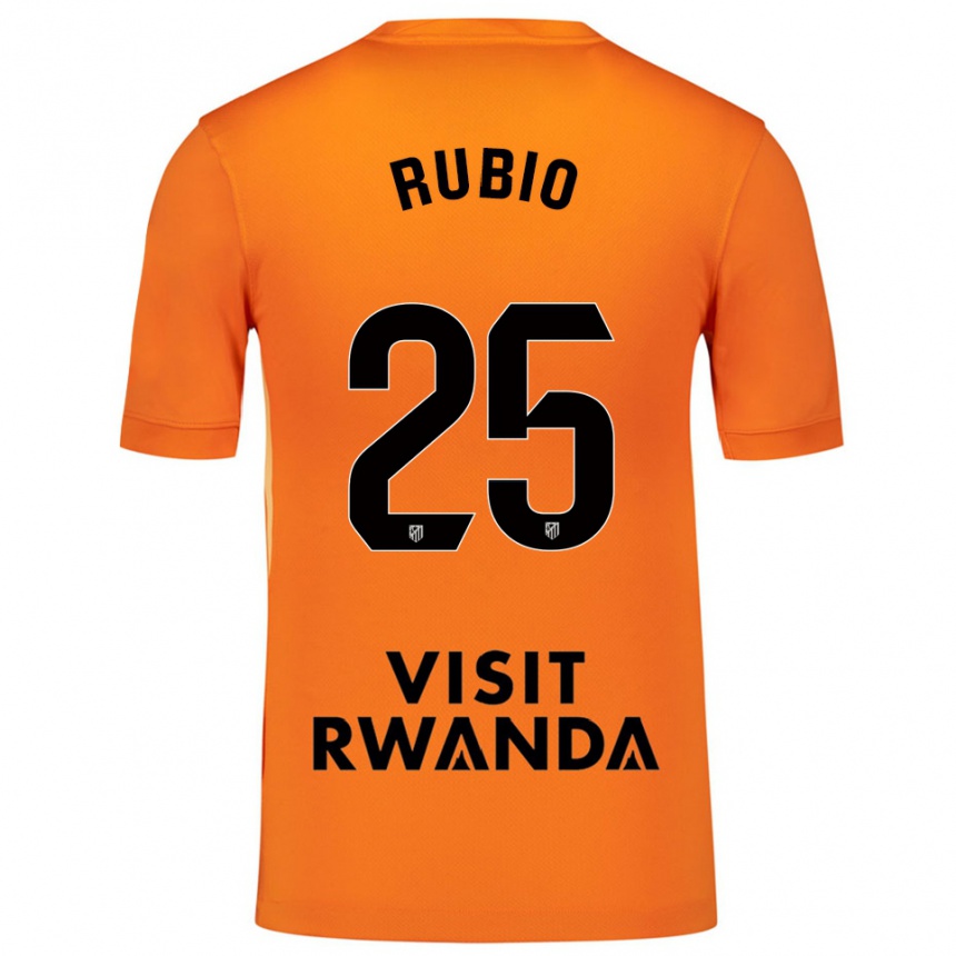 נשים כדורגל Daniel Rubio #25 כתום שחור חולצת שוער 2025/26