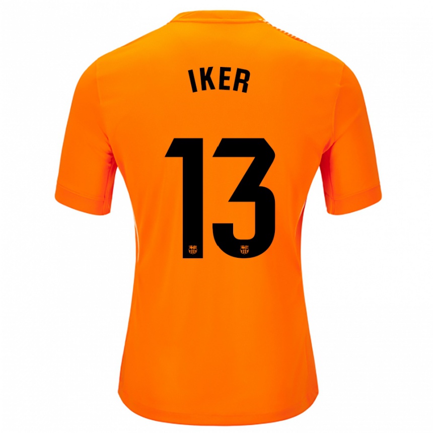 נשים כדורגל איקר רודריגס מדינה #13 כתום שחור חולצת שוער 2025/26