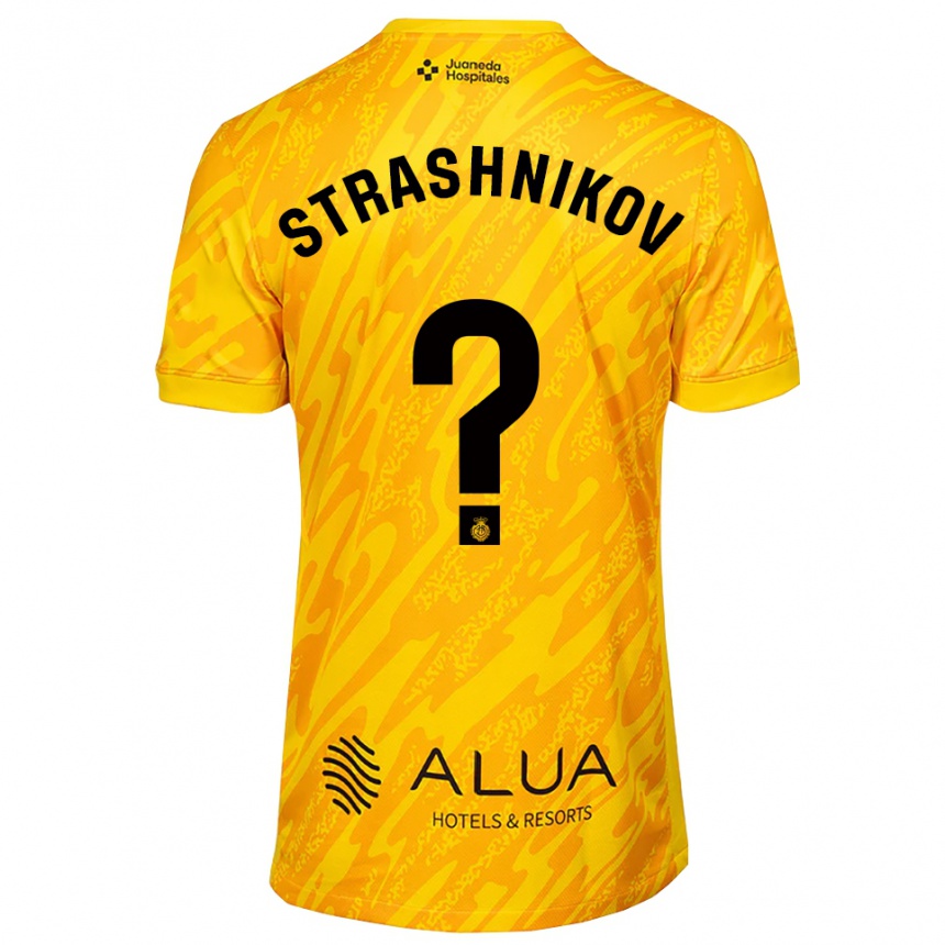 נשים כדורגל ניקולאי סטרשניקוב #0 כתום שחור חולצת שוער 2025/26