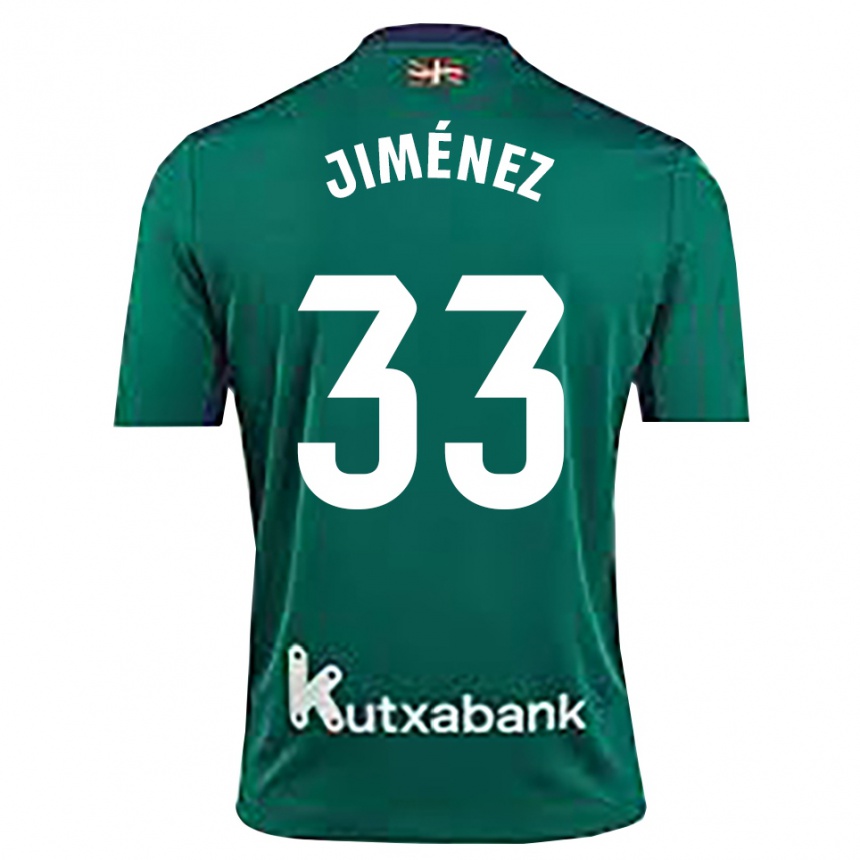 נשים כדורגל Javier Jiménez #33 כחול נייבי ירוק חולצת שוער 2025/26